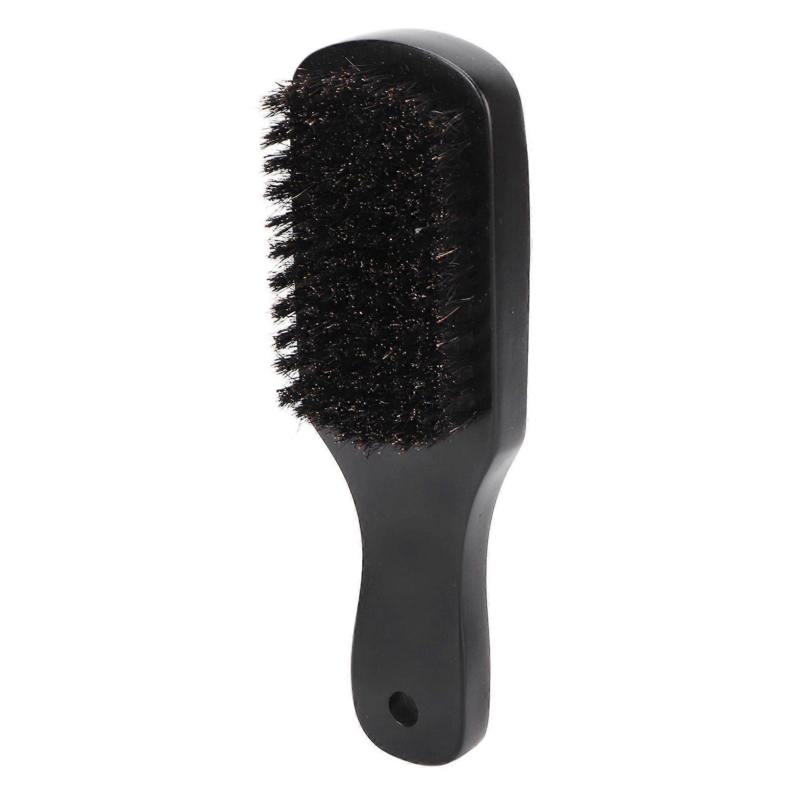 Beard Styling Brush Soft Elastic Hair Mustache Grooming Cleansing Brush with Wooden Handle