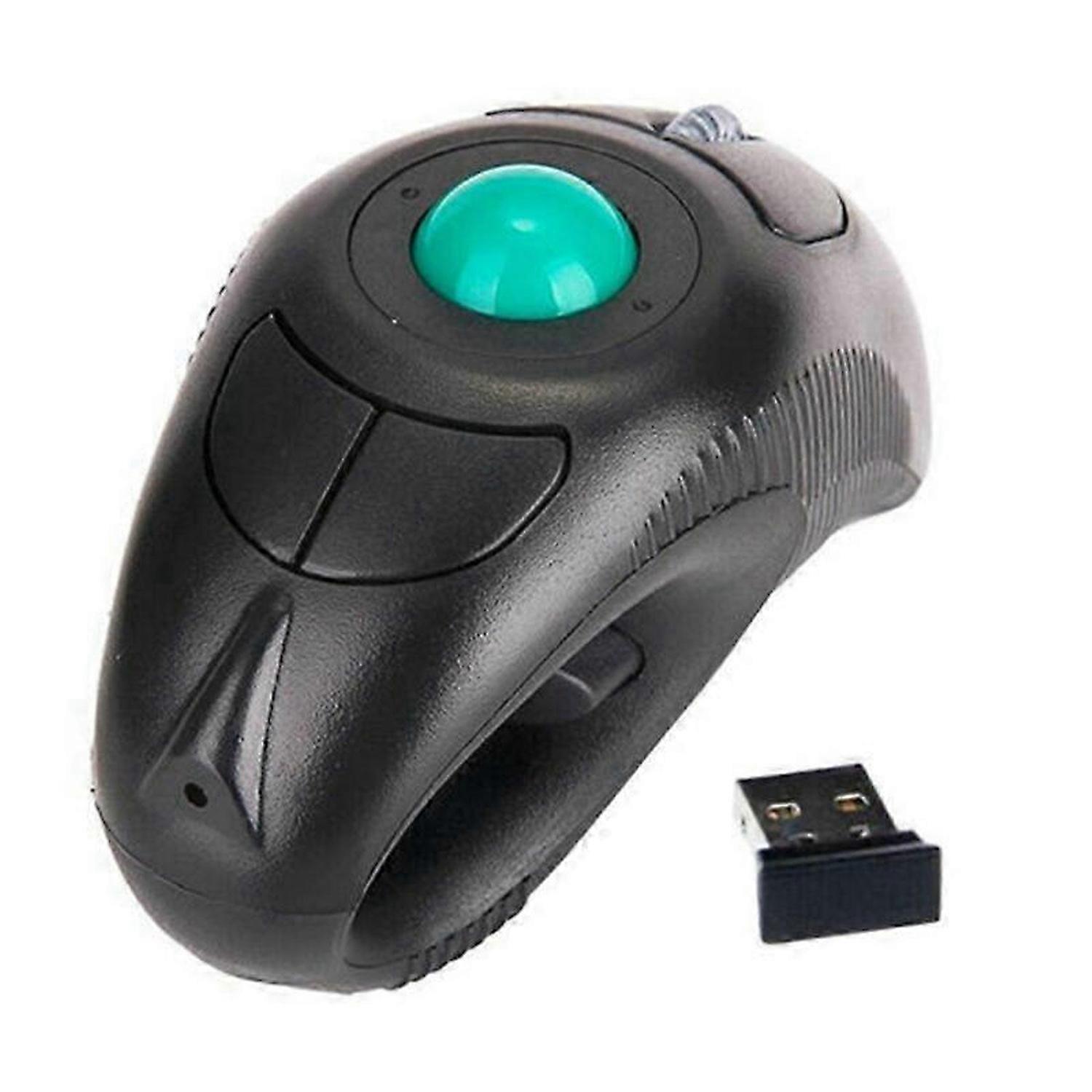 2.4G Wireless Air Mouse Ergonomic Trackball Handheld Finger USB Mouse