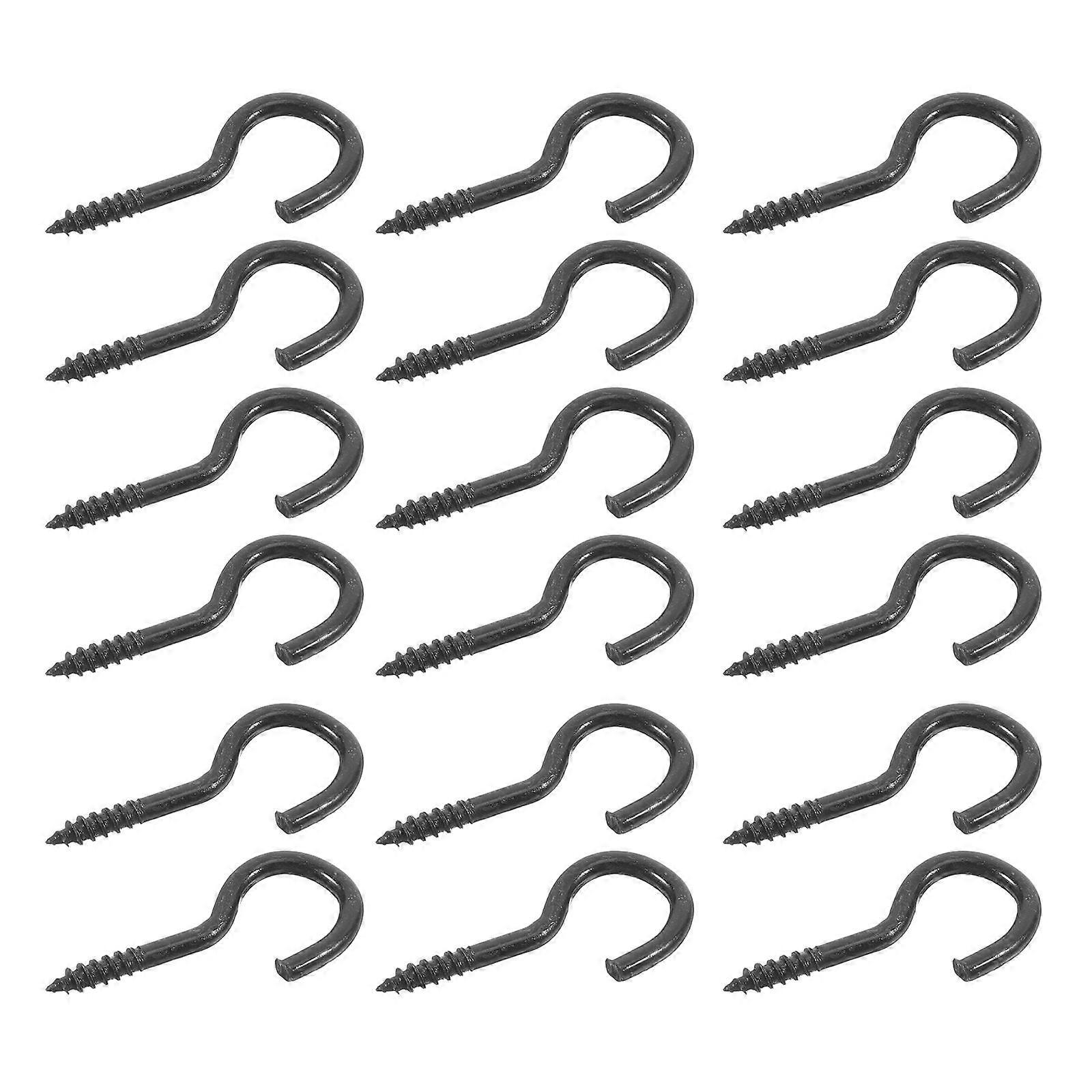 Black Sheep Eye Screw Hooks Self Tapping 20Pcs for Jewelry Making