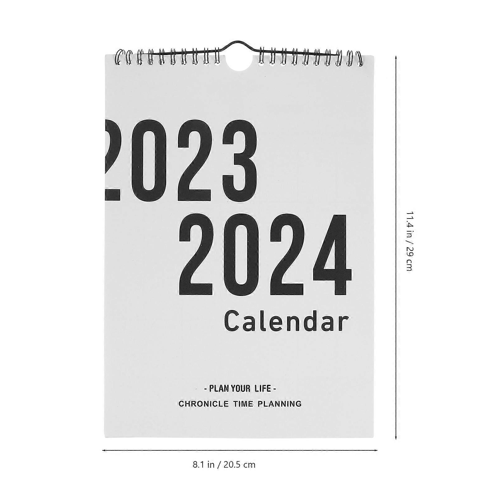Home Hanging Calendar Spiral Binding for Monthly Appointment 3Pcs