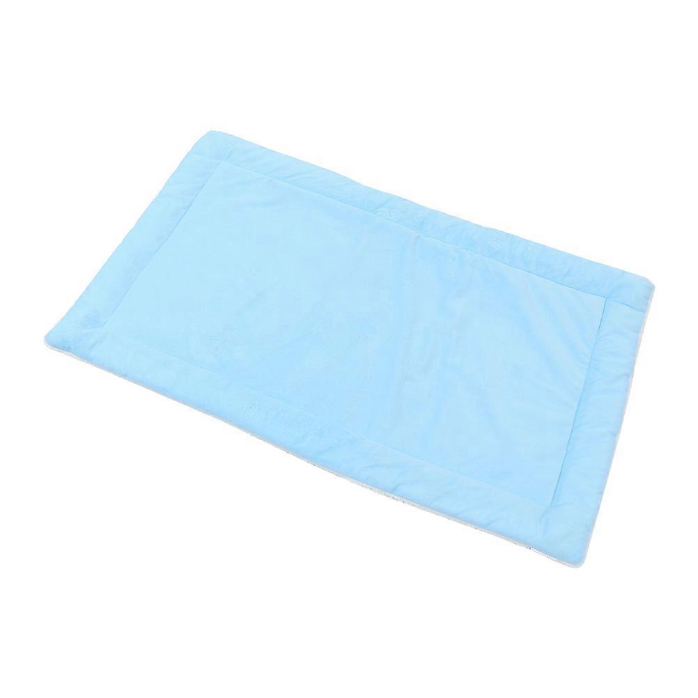 Pet Sleeping Blanket Plush Pad for Dog Sleeping Mat Blue Color