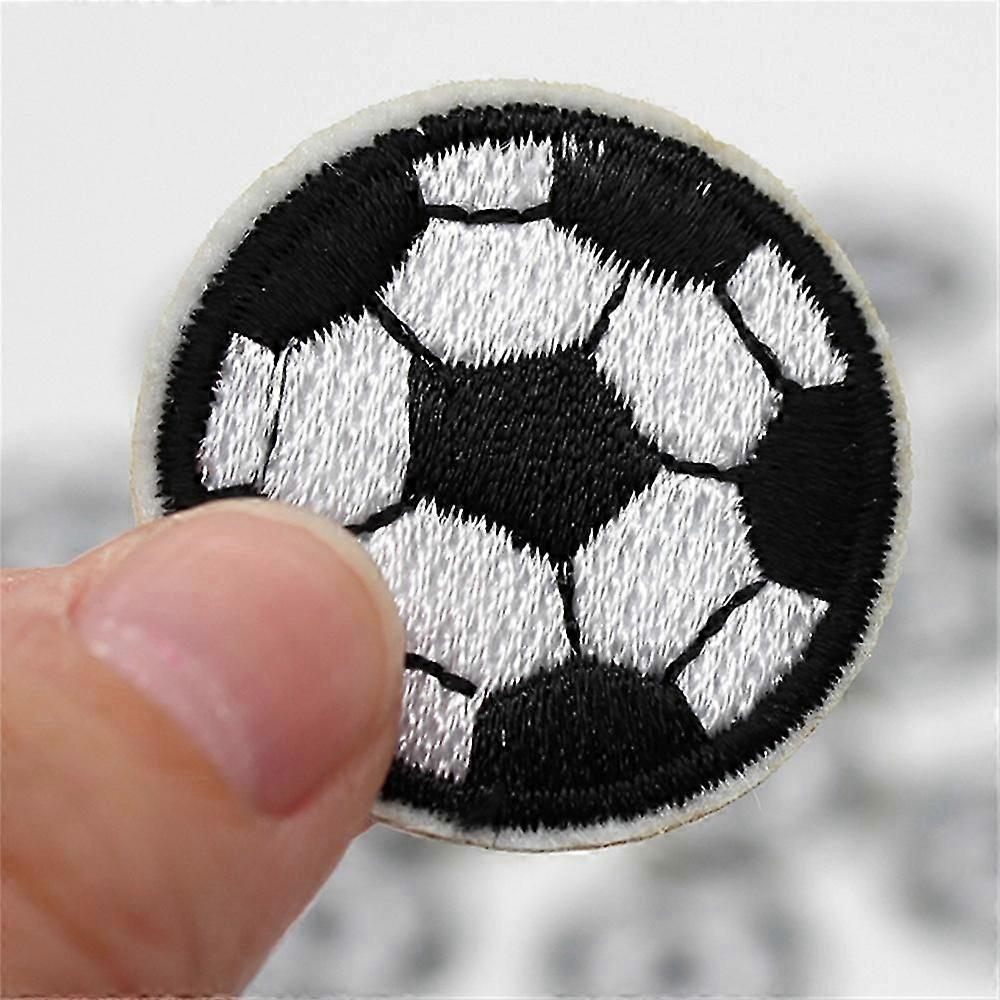 3cm Cartoon Football Iron On Embroidered Patch for Clothing Bag Appliques DIY Badge Sticker