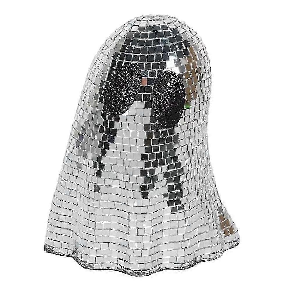 Silvery Mirrored Disco Ghost Table Decorations - Handmade Reflective Disco Decor