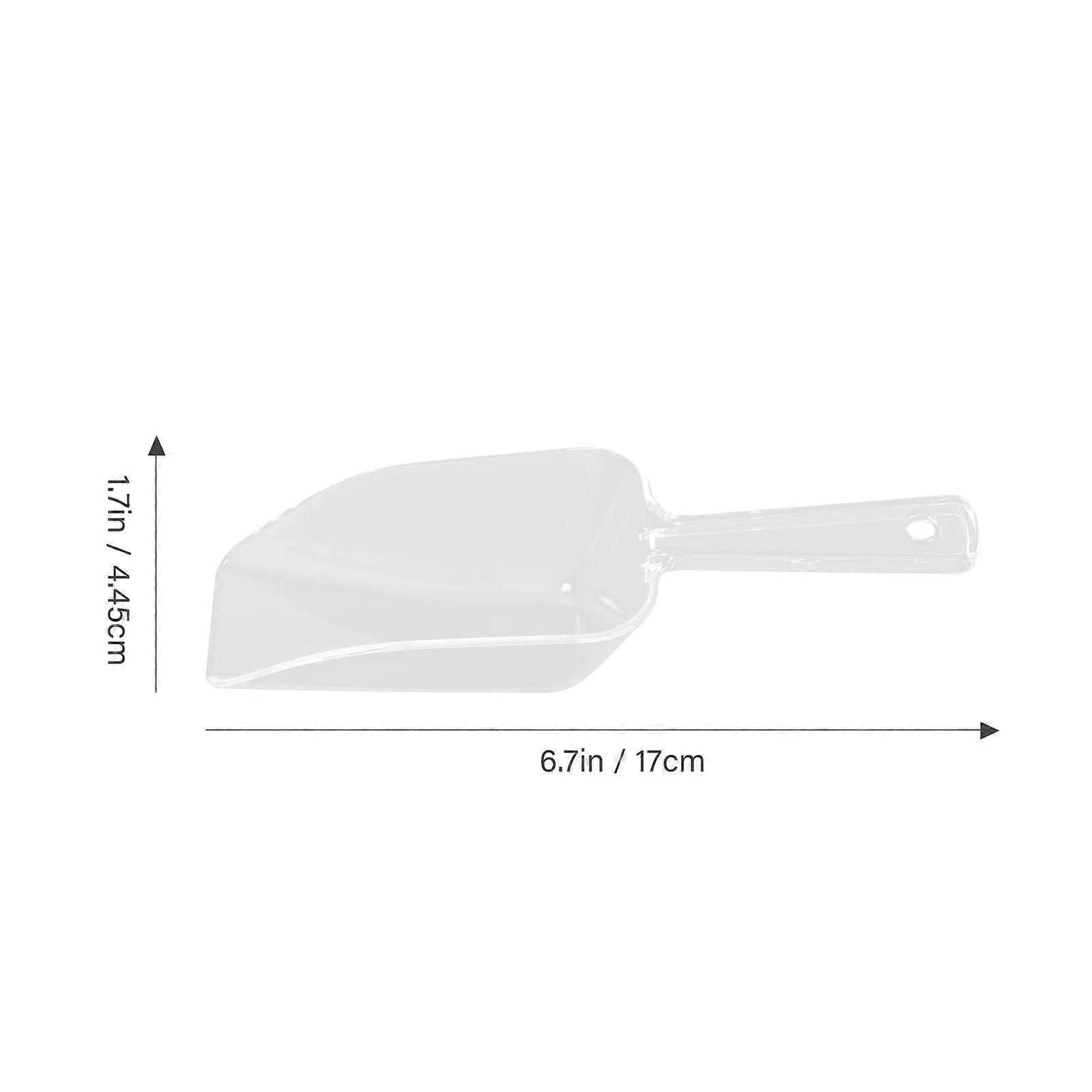 Measuring Cup Scoop Plastic Ice Scoop for Measurement 4Pcs Clear White