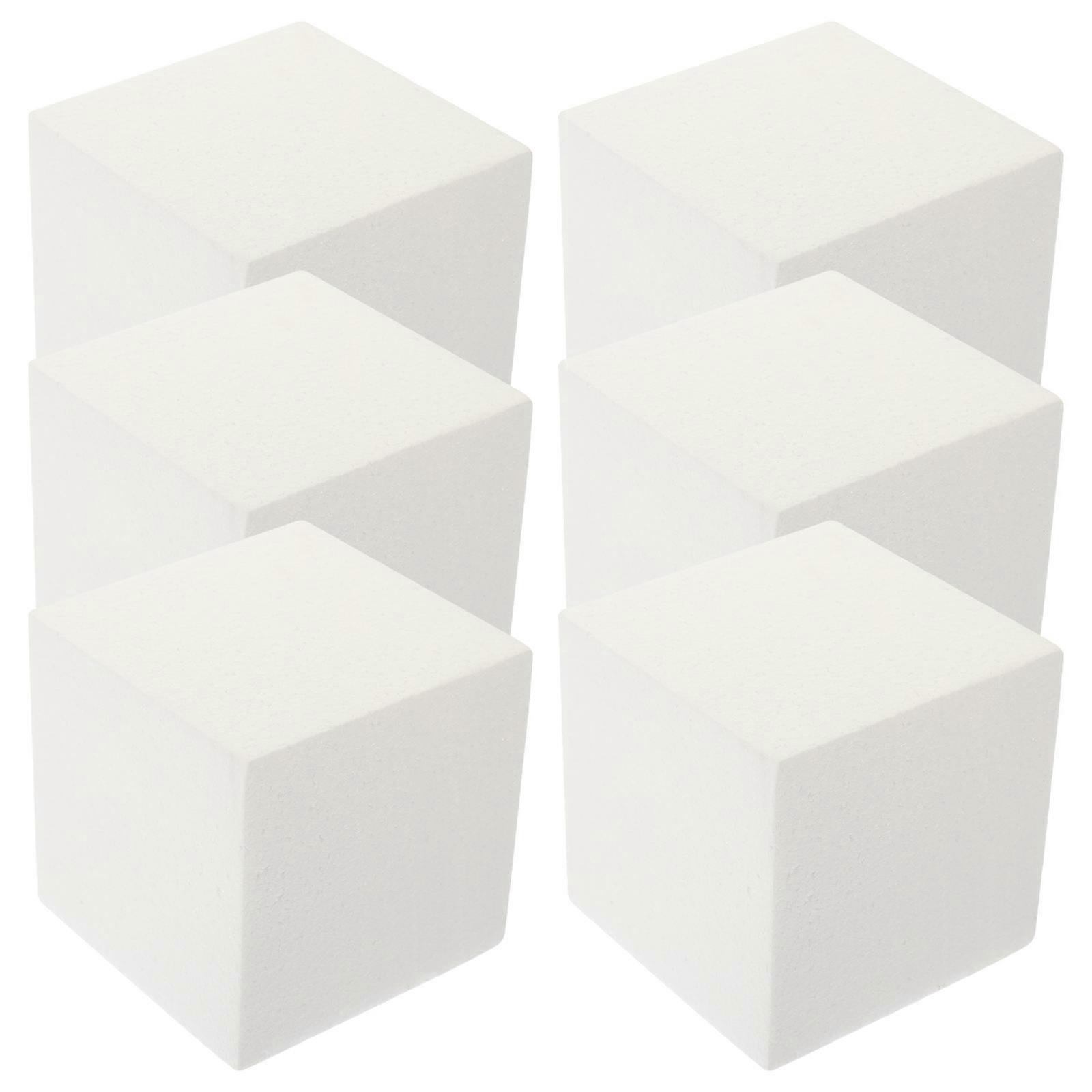 Cubic Cake Model Reusable Cake for Practicing Accessory 12Pcs White