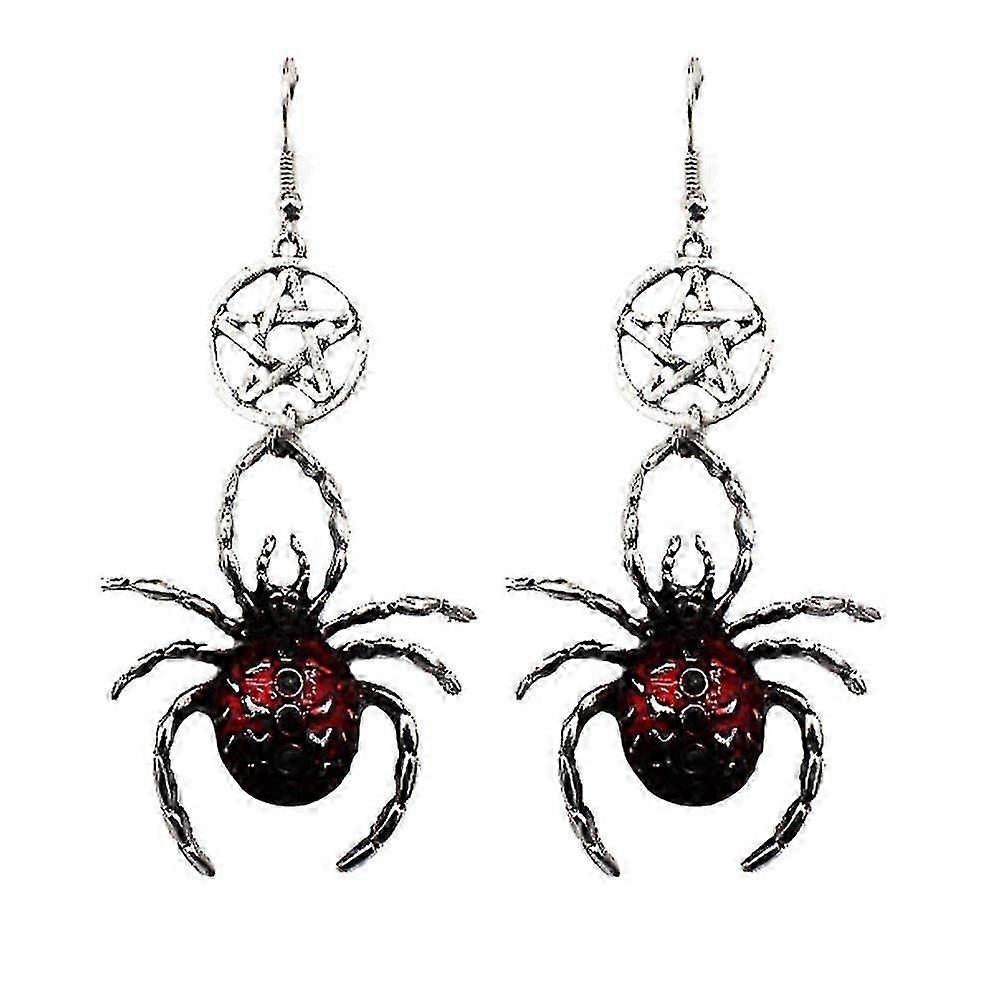 1pair Spider Design Earrings Halloween Funny Ear Pendants Women Ear Decors