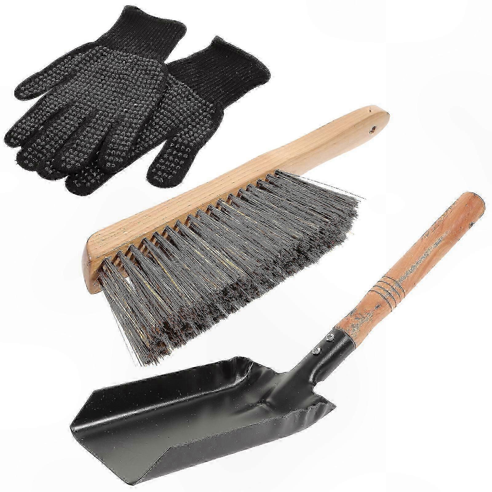 Fireplace Ash Scoop Grill Glove Multi-Functional Stove Shovel Coal Bucket Tool
