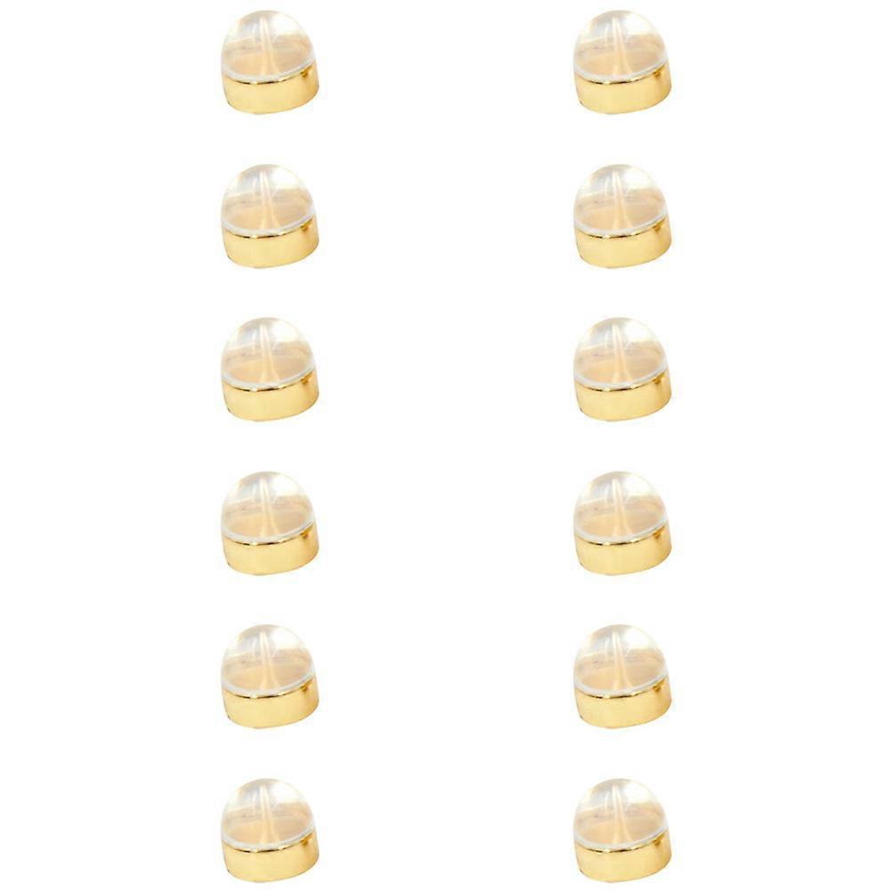 48Pcs Golden Locking Earring Backs for Studs to Provide Safety Secure
