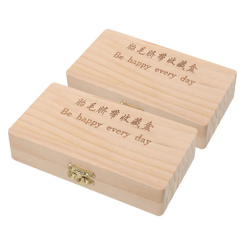 Baby Hair Keepsake Box with Wooden and Glass Bottles for Storage