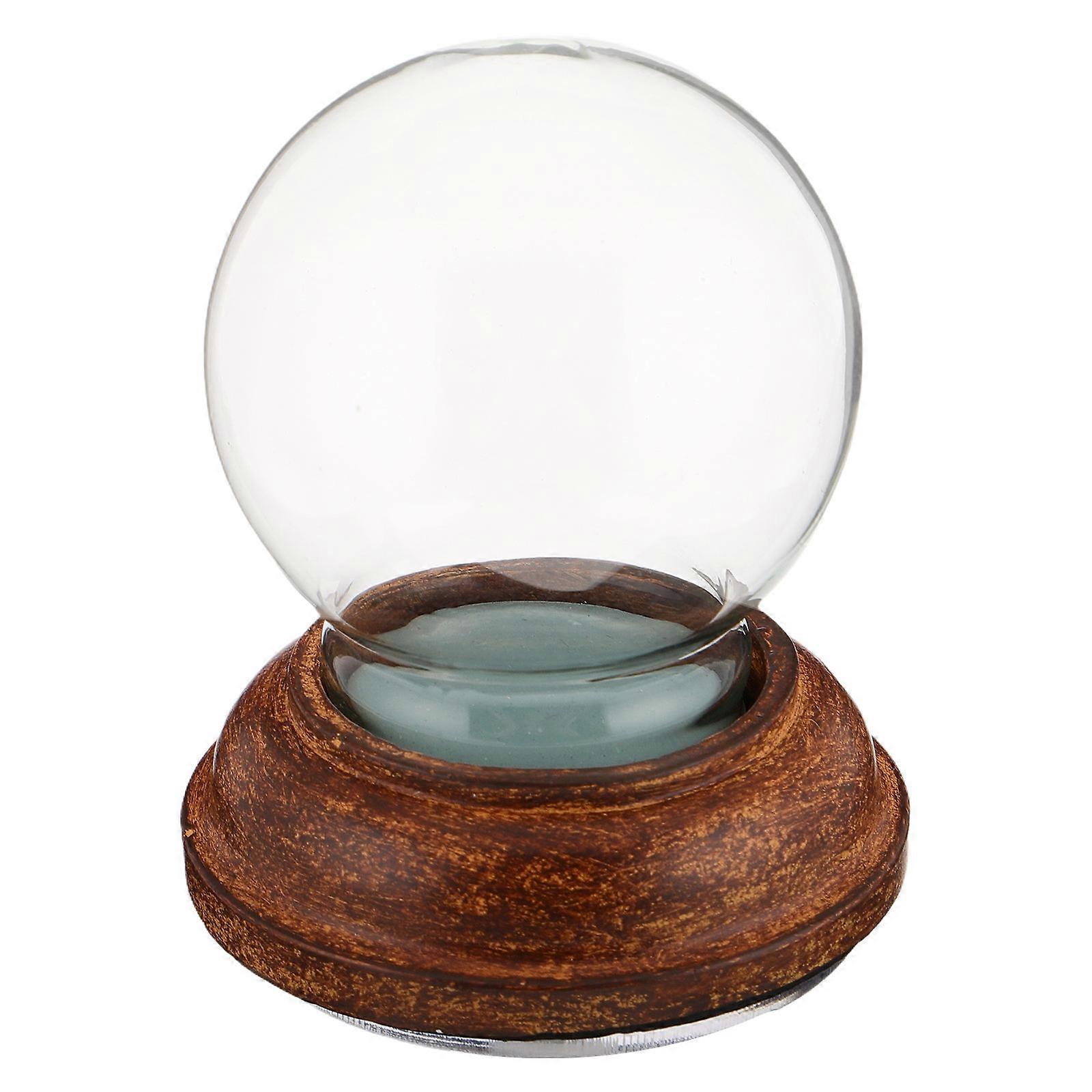 DIY Snow Globe Craft Kit Glass Base for Holiday Decor 3Pcs Set