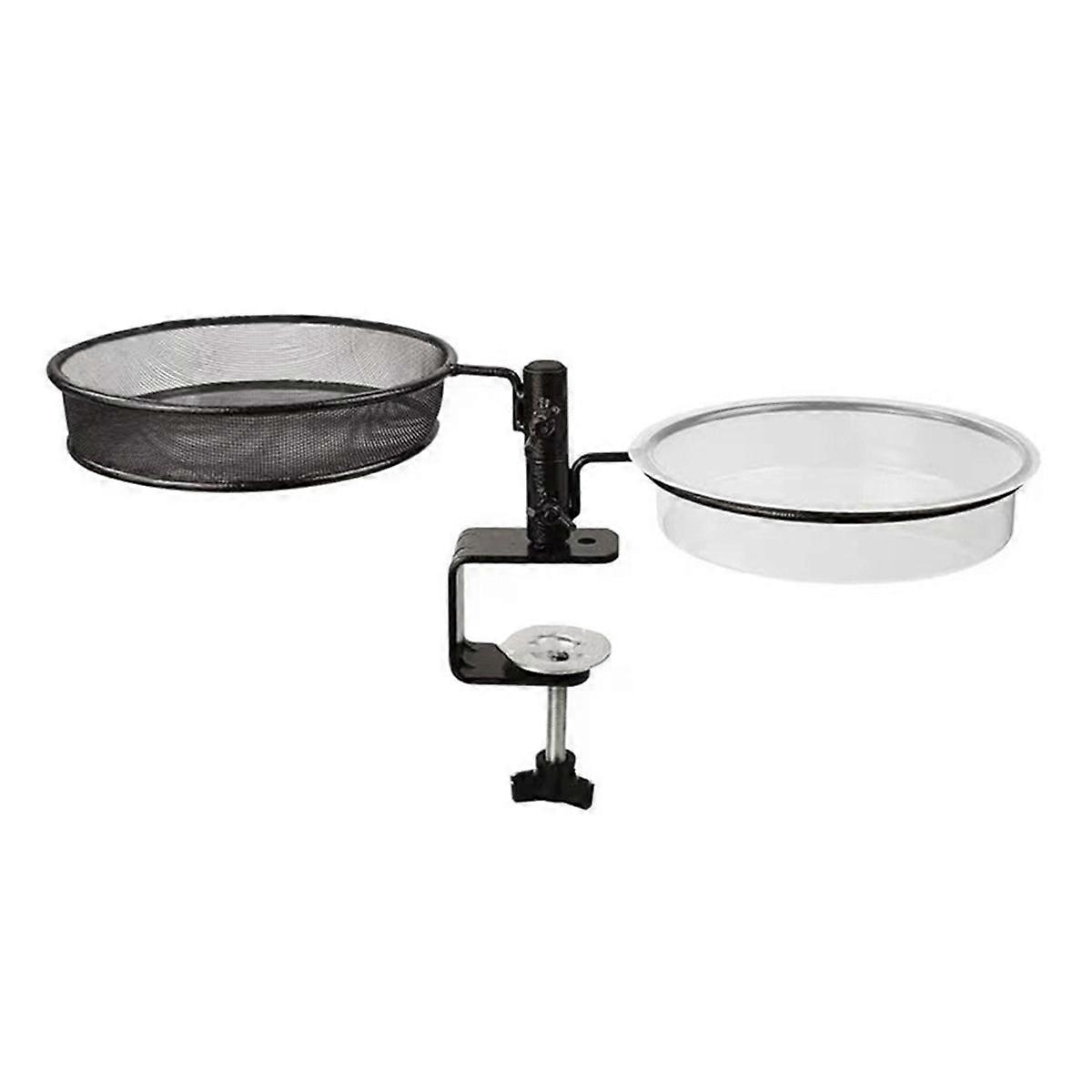 Bird Feeder - 2-in-1 Bird Bath And Feeder With Balcony Bracket