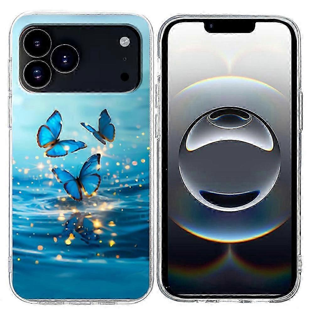 Compatible For iPhone 17 Pro Max Case Pattern Printing Shockproof Soft TPU Phone Cover