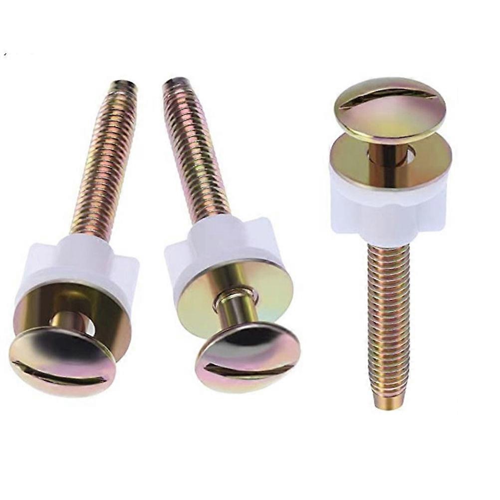 Toilet Bolt Toilet Tank Screw Fixing Bolt with Nuts 6Pcs Set