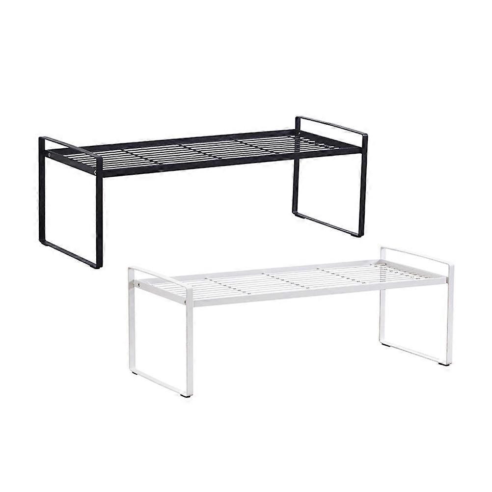Rectangular Wrought Iron Layered Shelf For Restaurant Kitchenware Organization 50.30X20.50X18.20CM 1Pcs