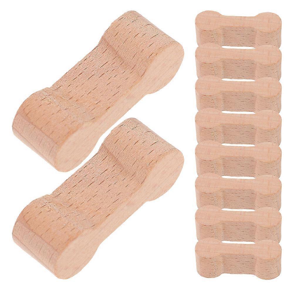 Wooden Train Track Connector for DIY Consisting of 60Pcs Connectors