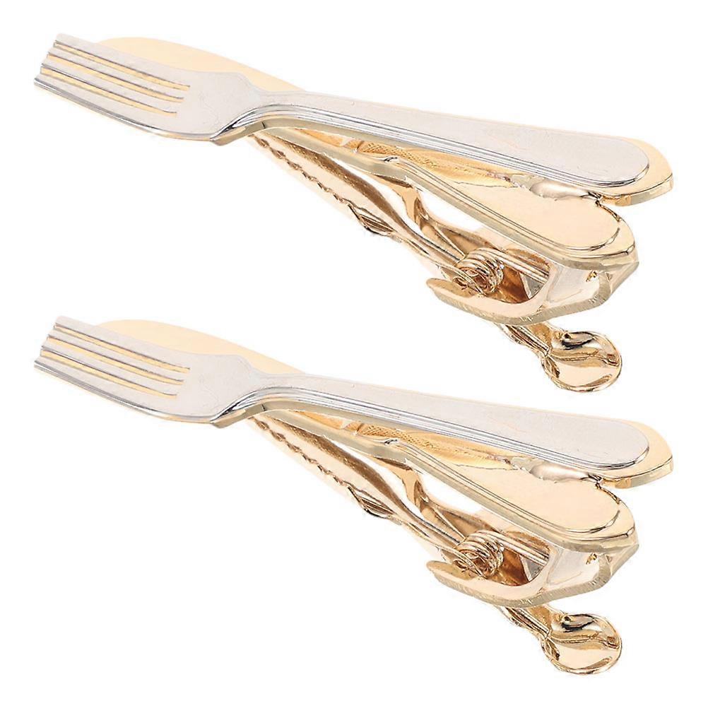 Tie Clips for Men Copper Tie Clips for Banquet Events 6Pcs Set