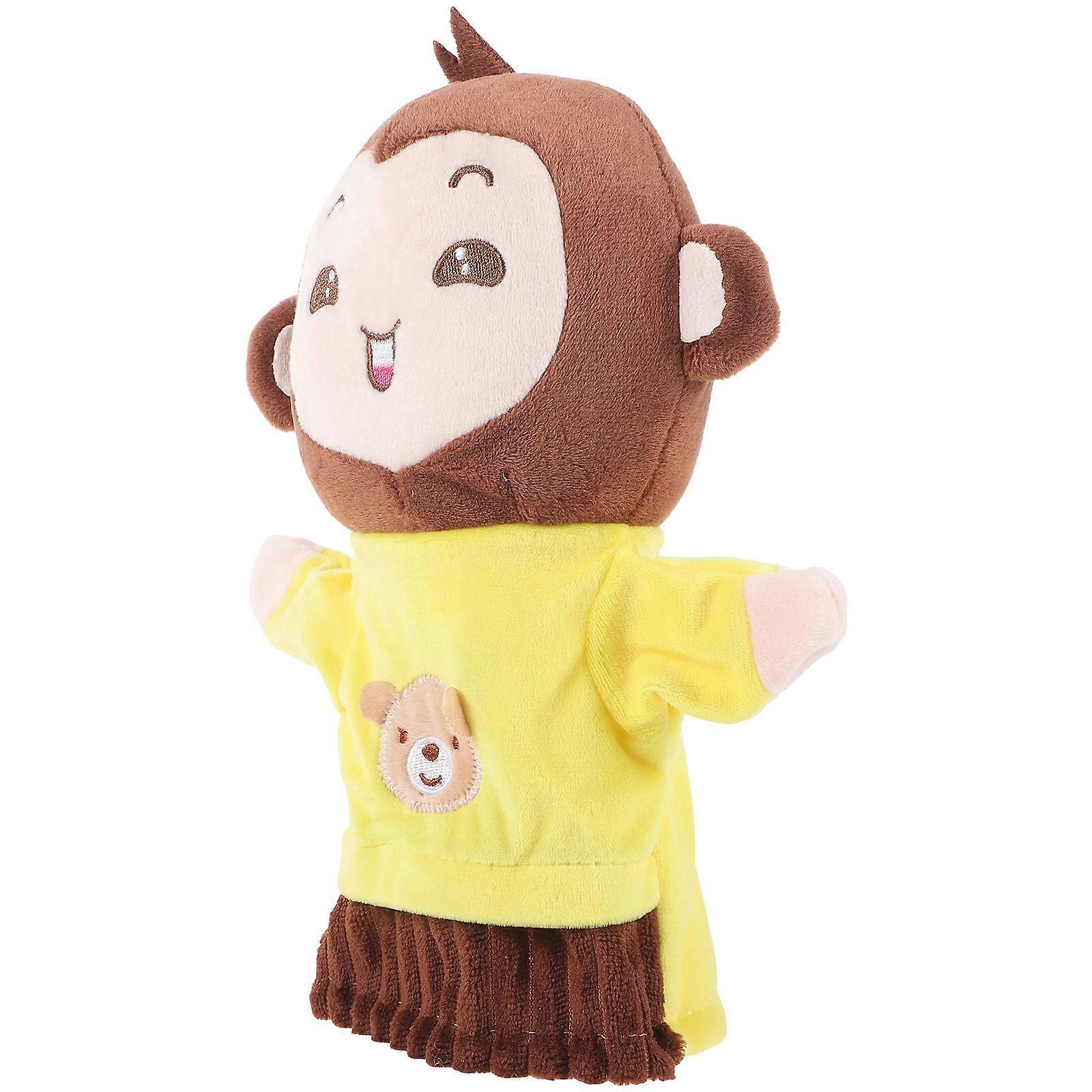 Plush Monkey Hand Puppet for Kids Animal Hand Puppets 3Pcs Set