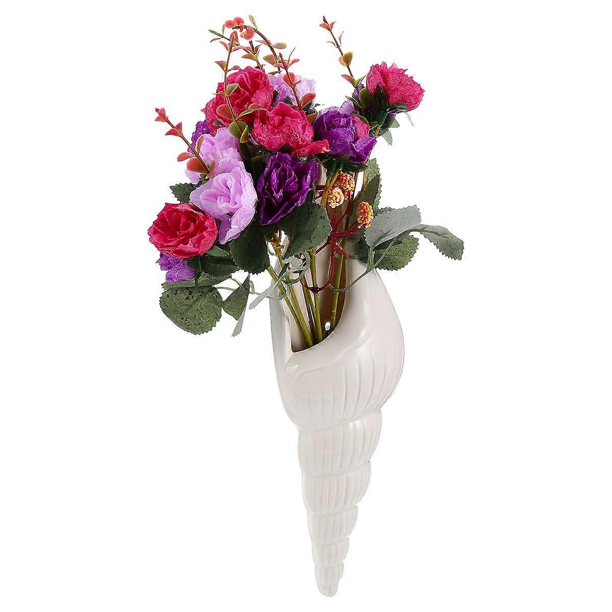 Conch Mural Wall Decoration for Bedroom White 3Pcs Set