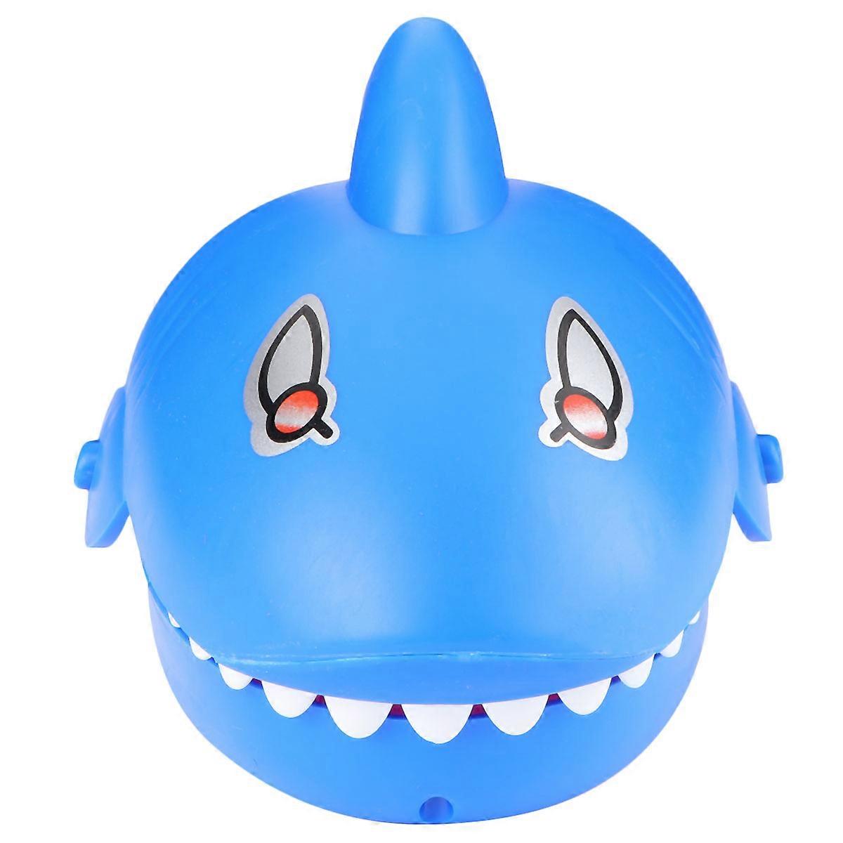 Finger Biting Toy Shark Mouth Kids Game for Party Use 2Pcs Blue