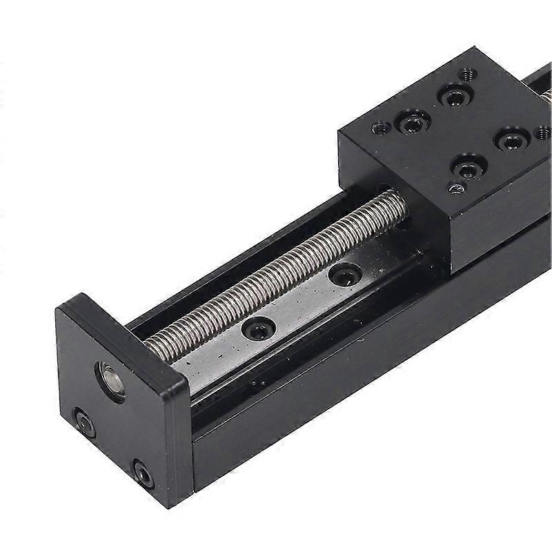 100mm Stroke Linear Slide Table High Accuracy Ballscrew Sliding Motion Stage with T6x4 Linear Guide Rail for Precision Positioning