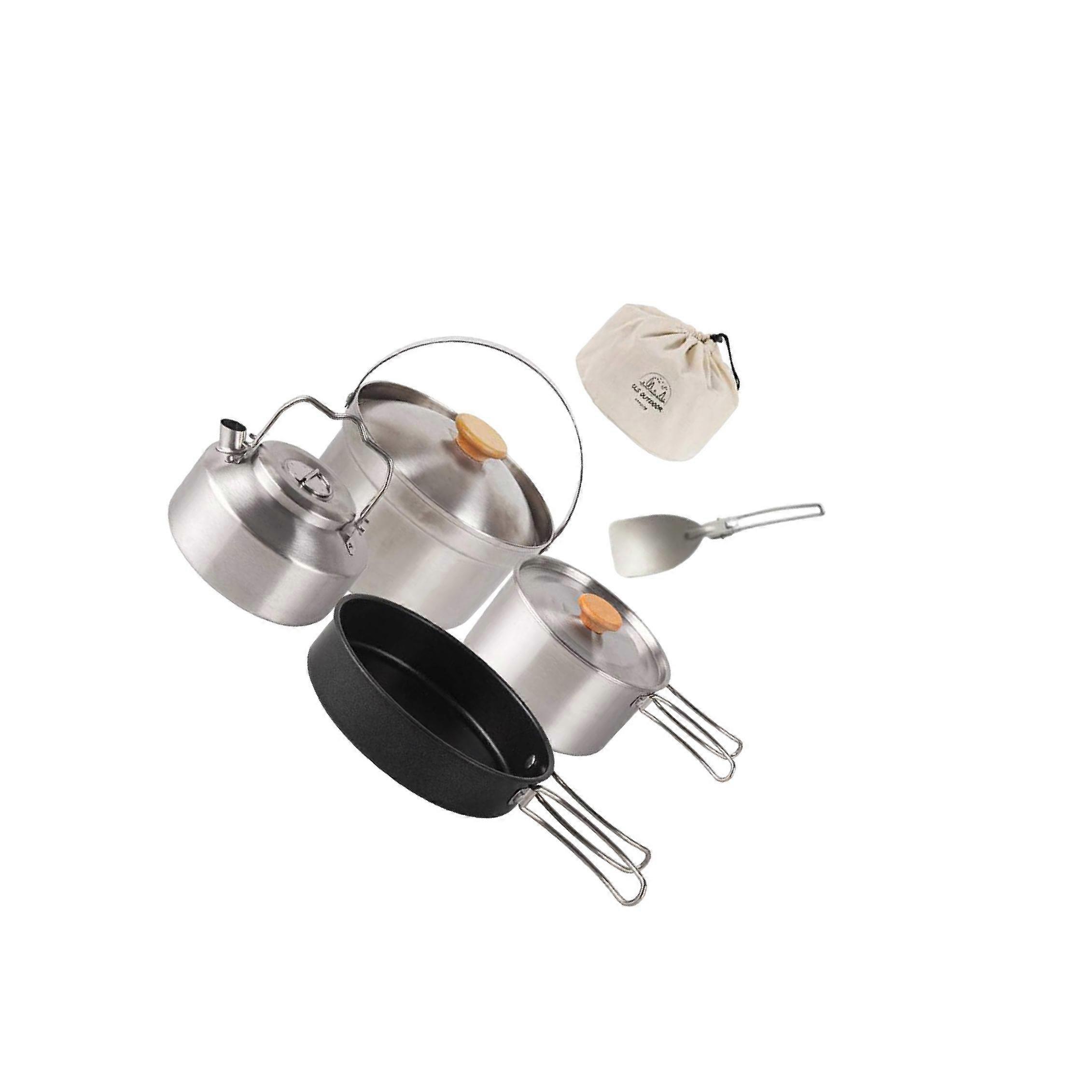 Camping Cookware Cook Gear Camping Cooking Set for Picnic Campfire Kitchen