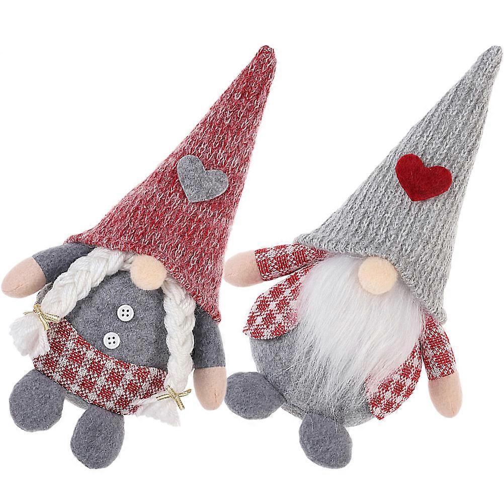 Gnome Doll Decoration for Valentine's Day 10Pcs Plush Assorted Color Figures