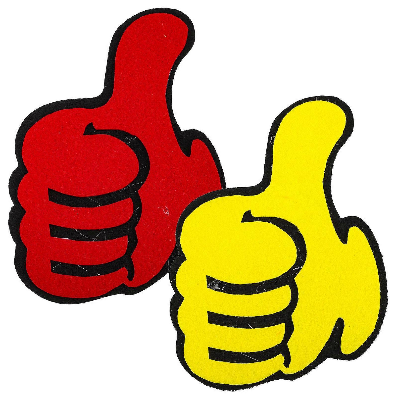 Cheerleaders Props Thumbs Up Ornaments for Decoration 4Pcs Assorted