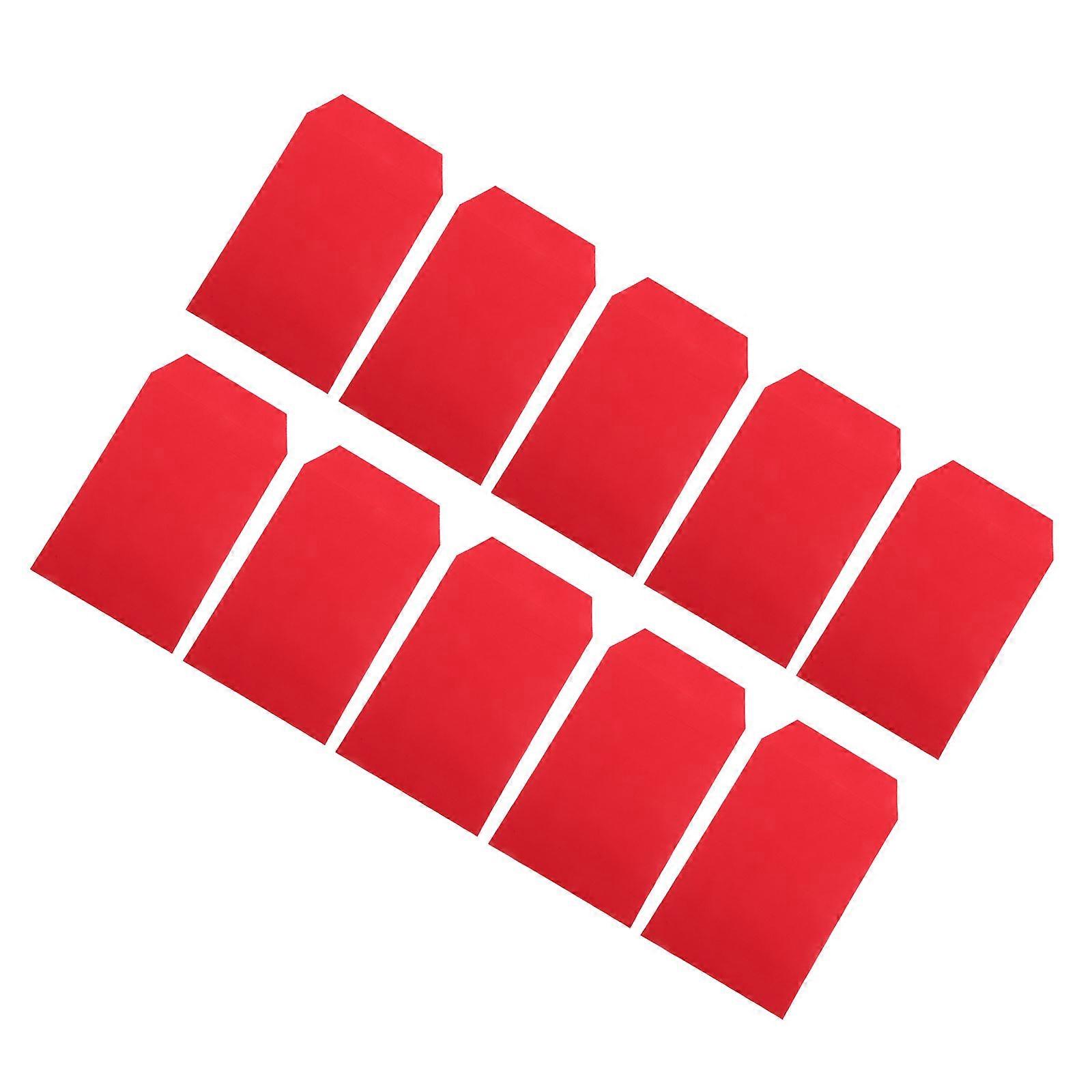Red A4 File Bags Office File Envelopes for Storage 20Pcs Paper Envelopes