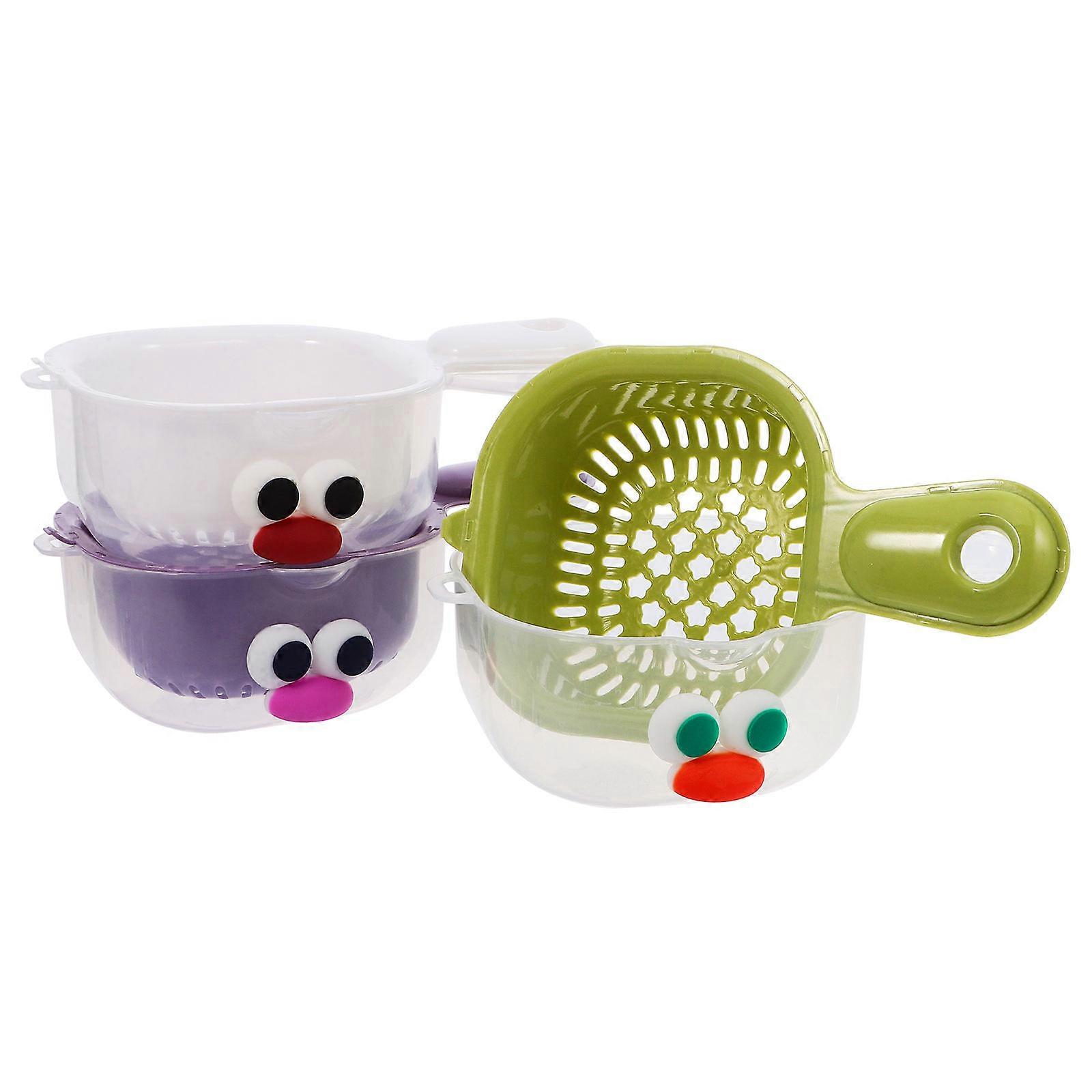Multifunctional Drainer Basket For Home Users Fruit Washing And Vegetable Washing 3 Sets Compact And Elegant