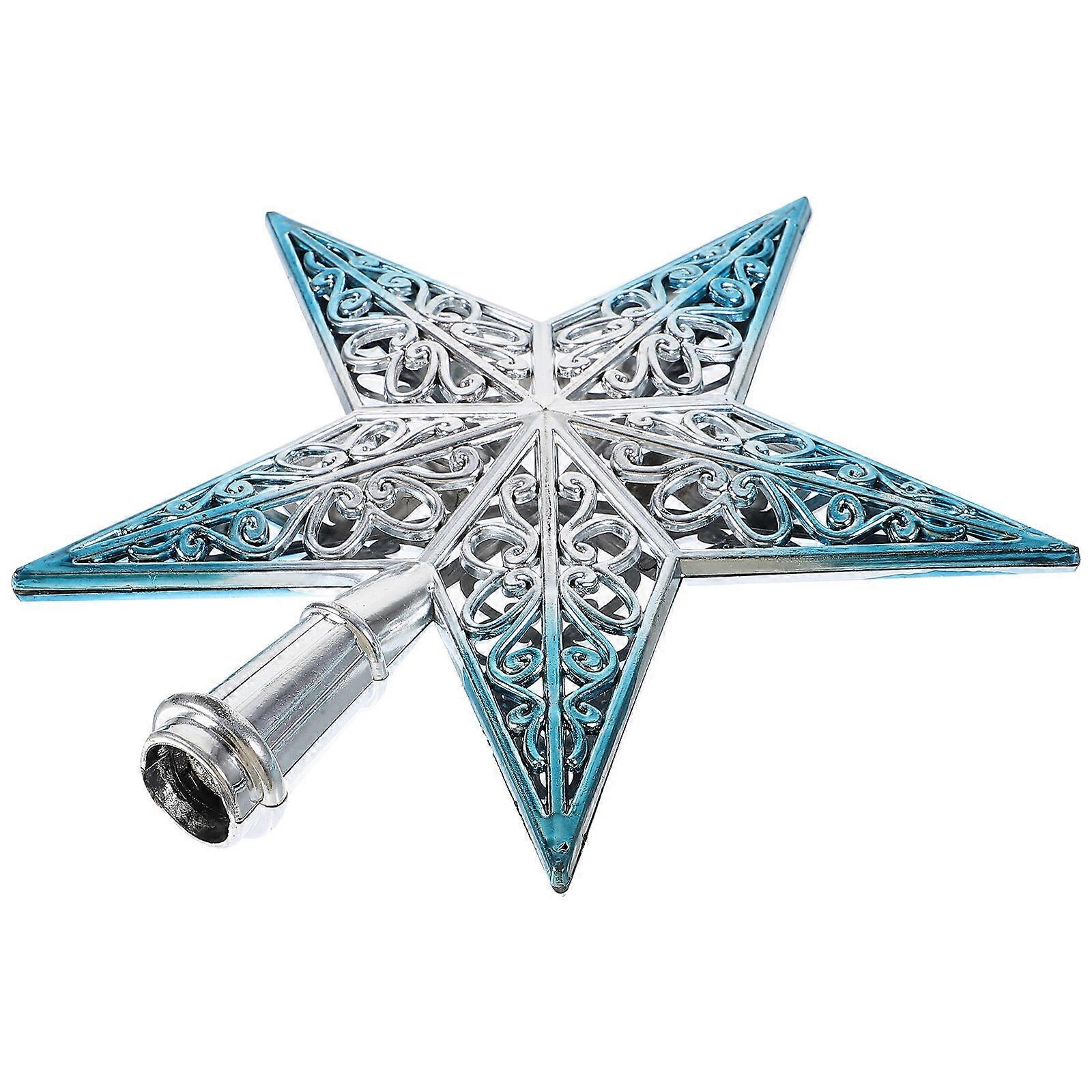 Christmas Decoration Star for Tree Topper Hollowed-Out Glittering