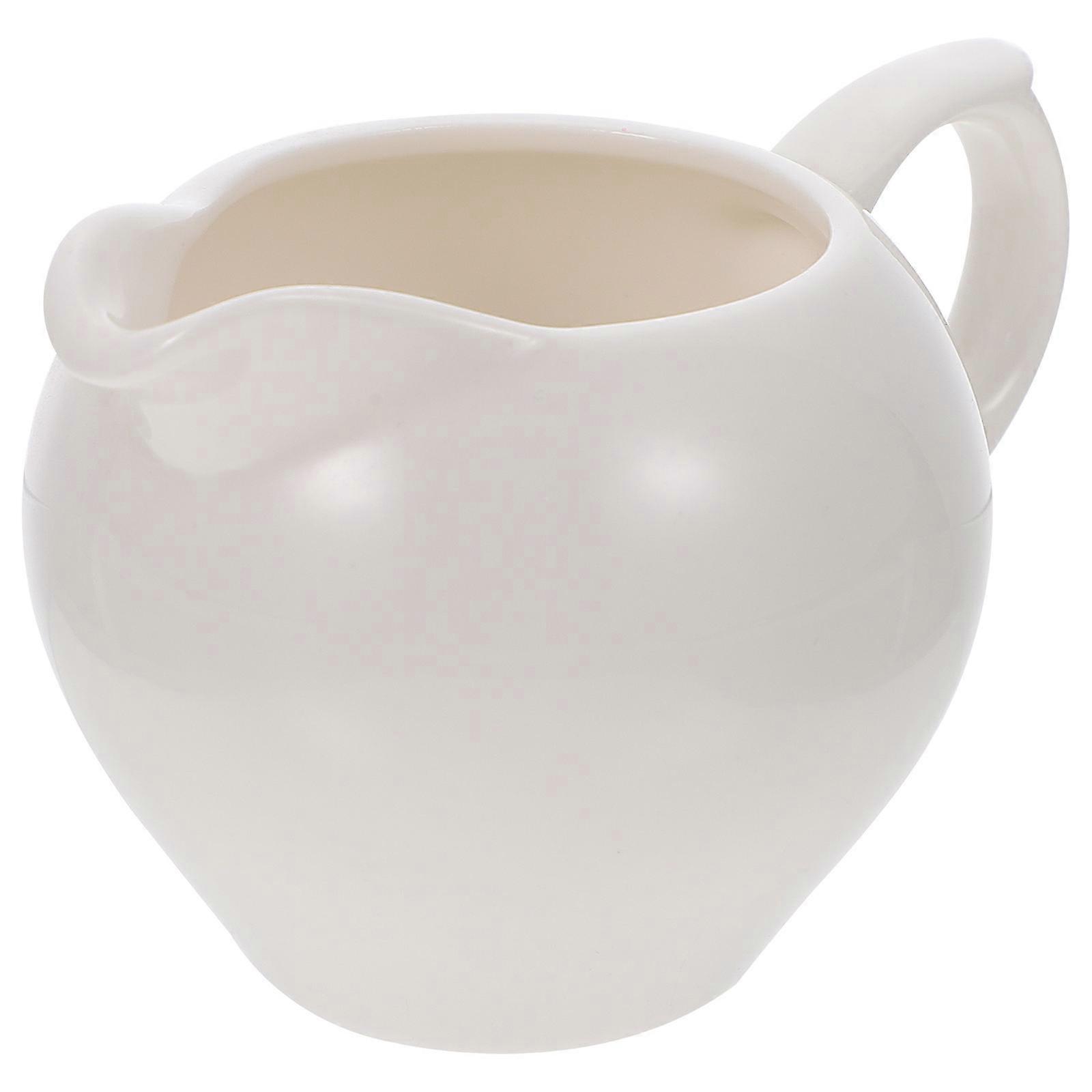 Ceramic Milk Cup White Sauce Jug for Storage Use 1Pcs Kitchenware