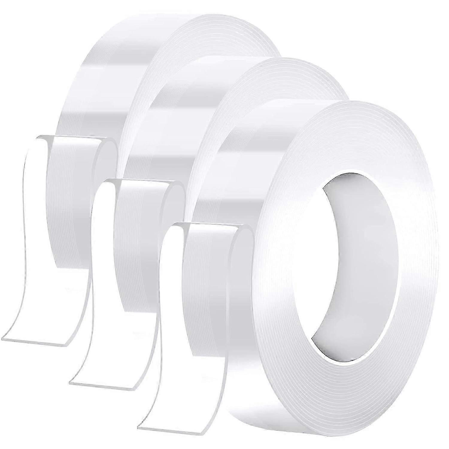 Nano Double Sided Heavy Duty Transparent Sticky Tape - Reusable, Traceless,