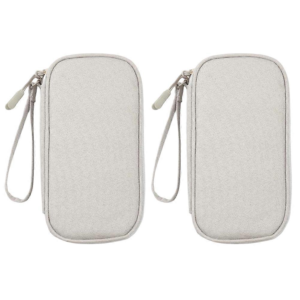 Data Cable Storage Bag Power Charging Cable Bag Box Grey