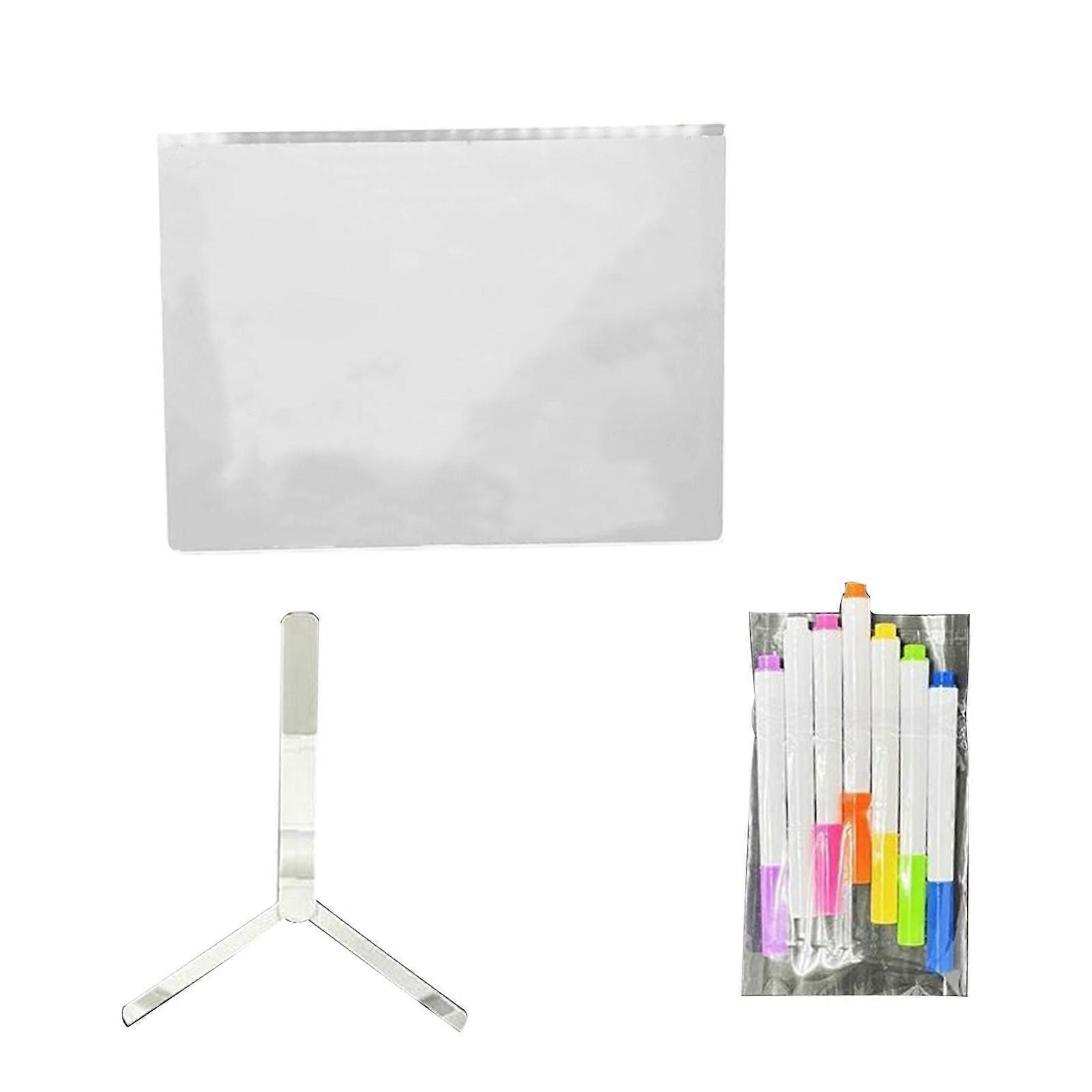 Picture Board LED Display Panel Write Erase Repeat With Ease Transparent LED Illuminated Notepad