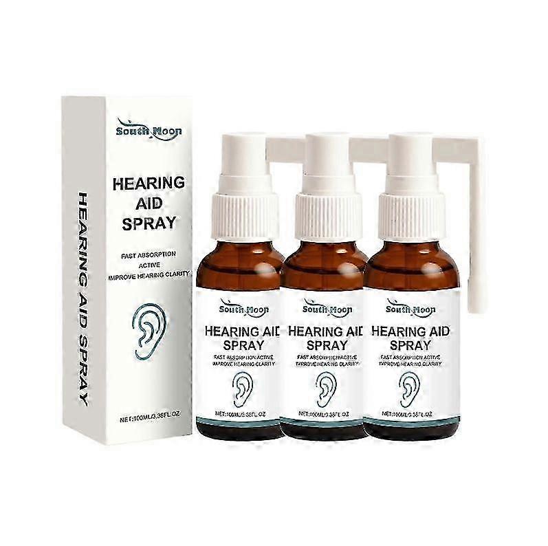 1~5x Hørespray Ørepleiespray - Forbedrer hørselen, Lindrer kløe Fukter øregangen, 100 ml. ny