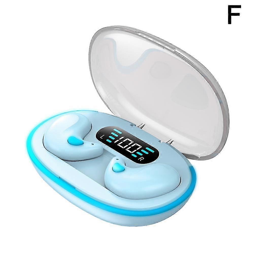 Sleep Dedicated X55 Bluetooth Earphones Digital Display Mini Noise Reduction