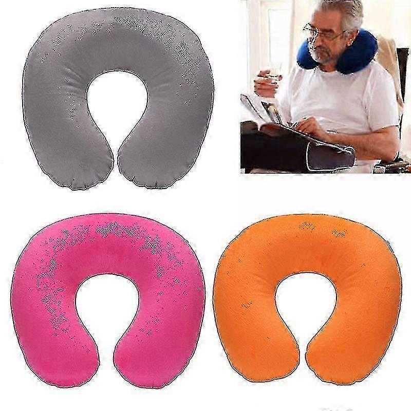 U Shaped Travel Nano Particles Pillow Neck Support Headrest Micro Beads Filling Colorful Soft Cushion Flight For Air Plane Car