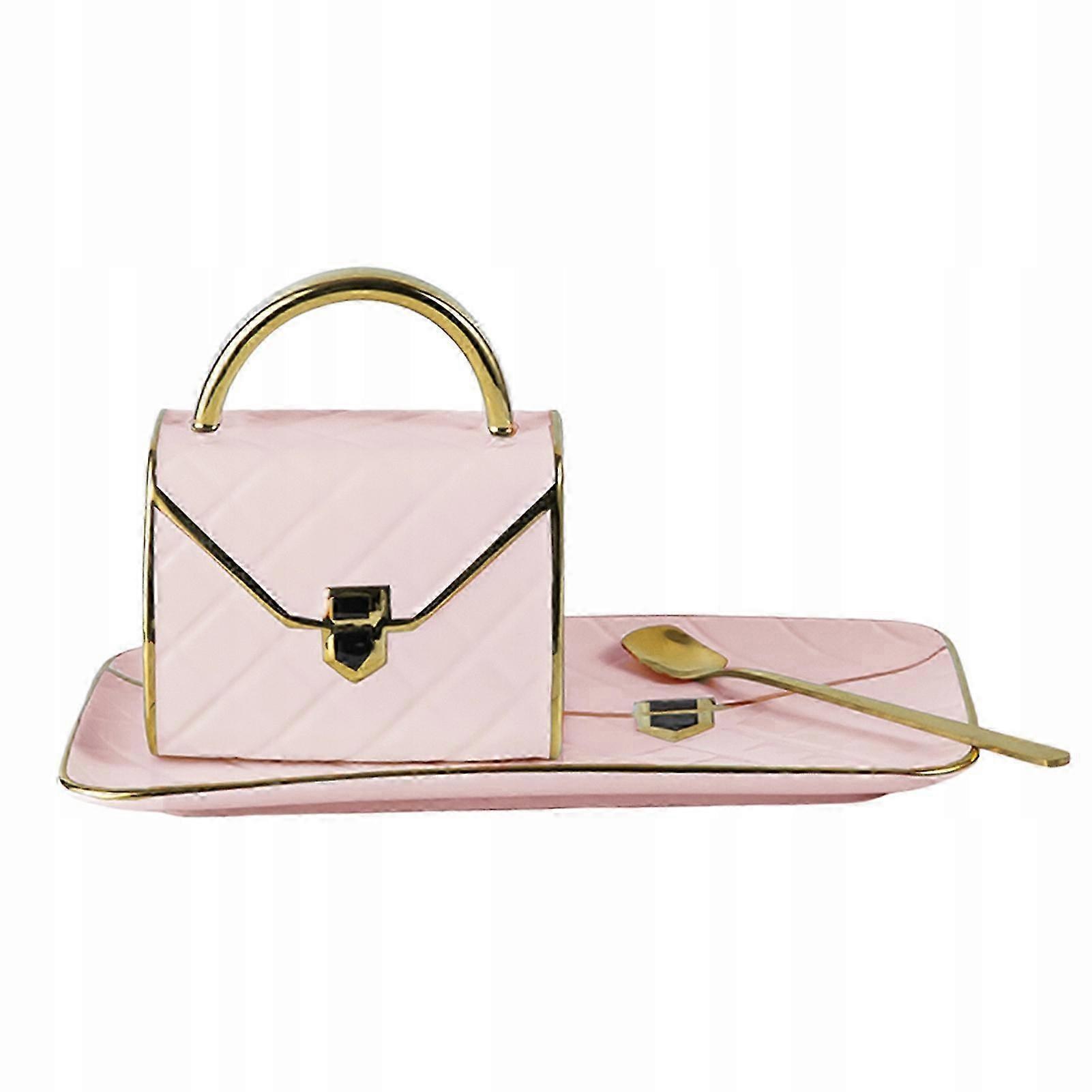 Set Of Coffee Mugs In The Shape Of A Bag Pink