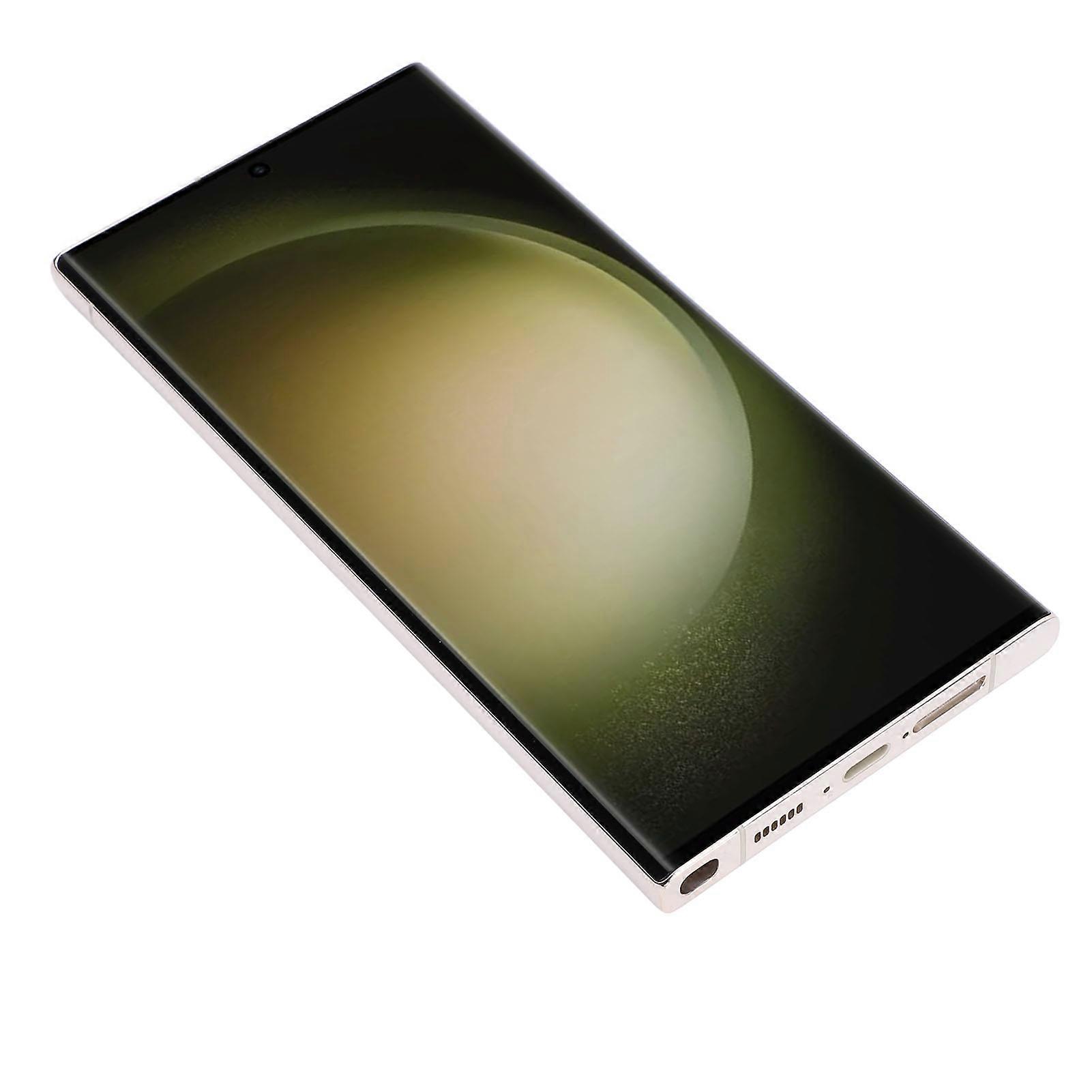 Screen Replacement 6.7 Inch Phone Touch Screen Display Digitizer Assembly With Frame and Repair Tool for GALAXY S23 Ultra 5G SM-S918U Gold 