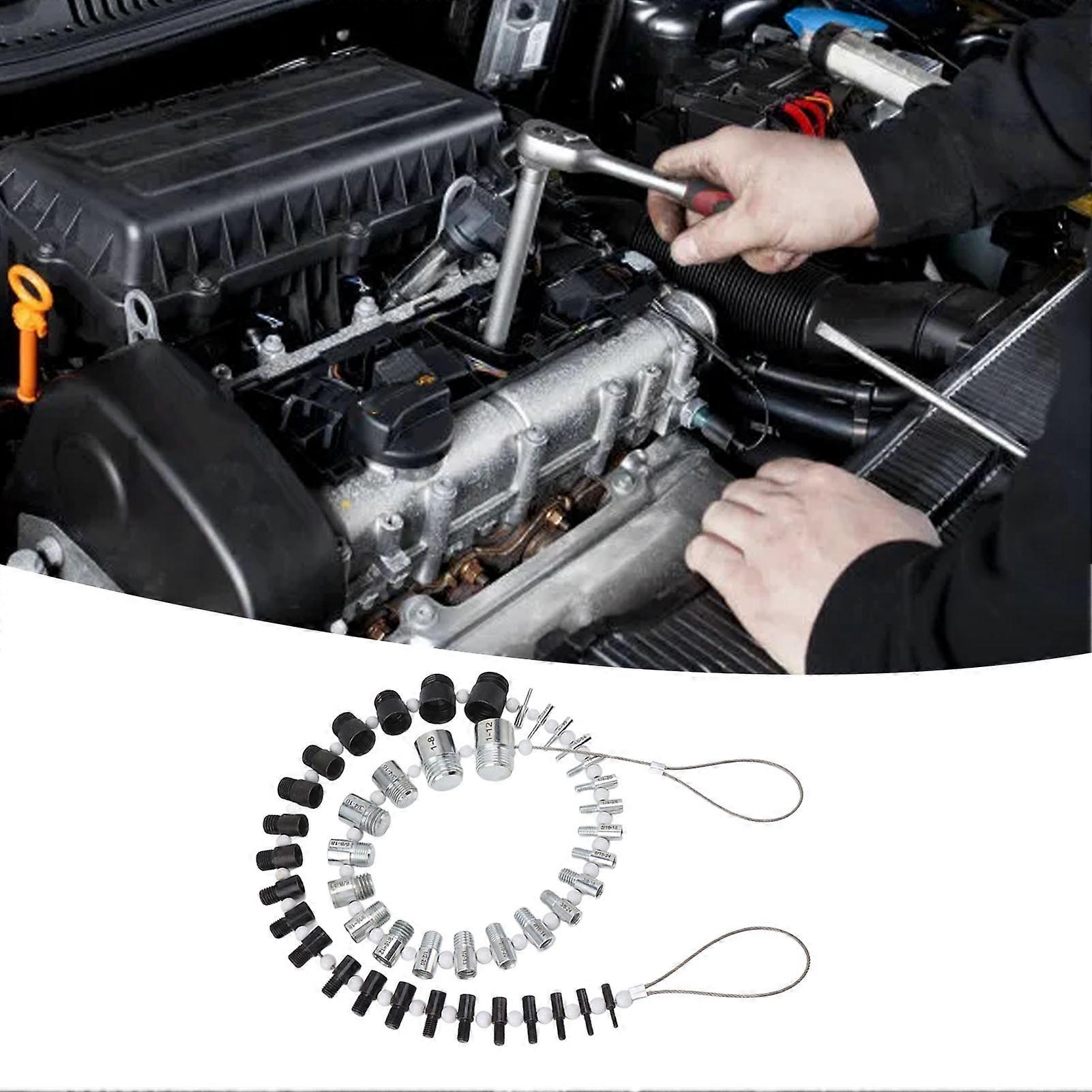 Nut and Bolt Thread Checker 44 Male Female Thread Identifier Gauges 23 Inch and 21 Metric Sizes 