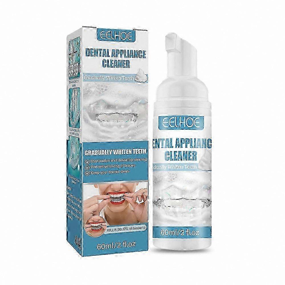1/2/3 Packs of 60ml Foam for Cleaning Aligners, Retainers, and Braces, Oral Hygiene Solution