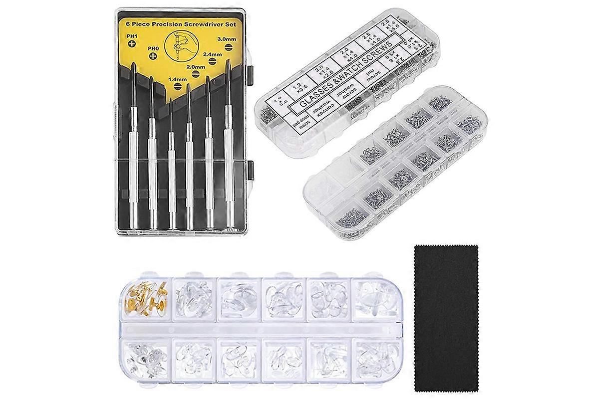Tiny Repair Screws Nuts Screwdriver Kit Set For Eyeglass Glasses