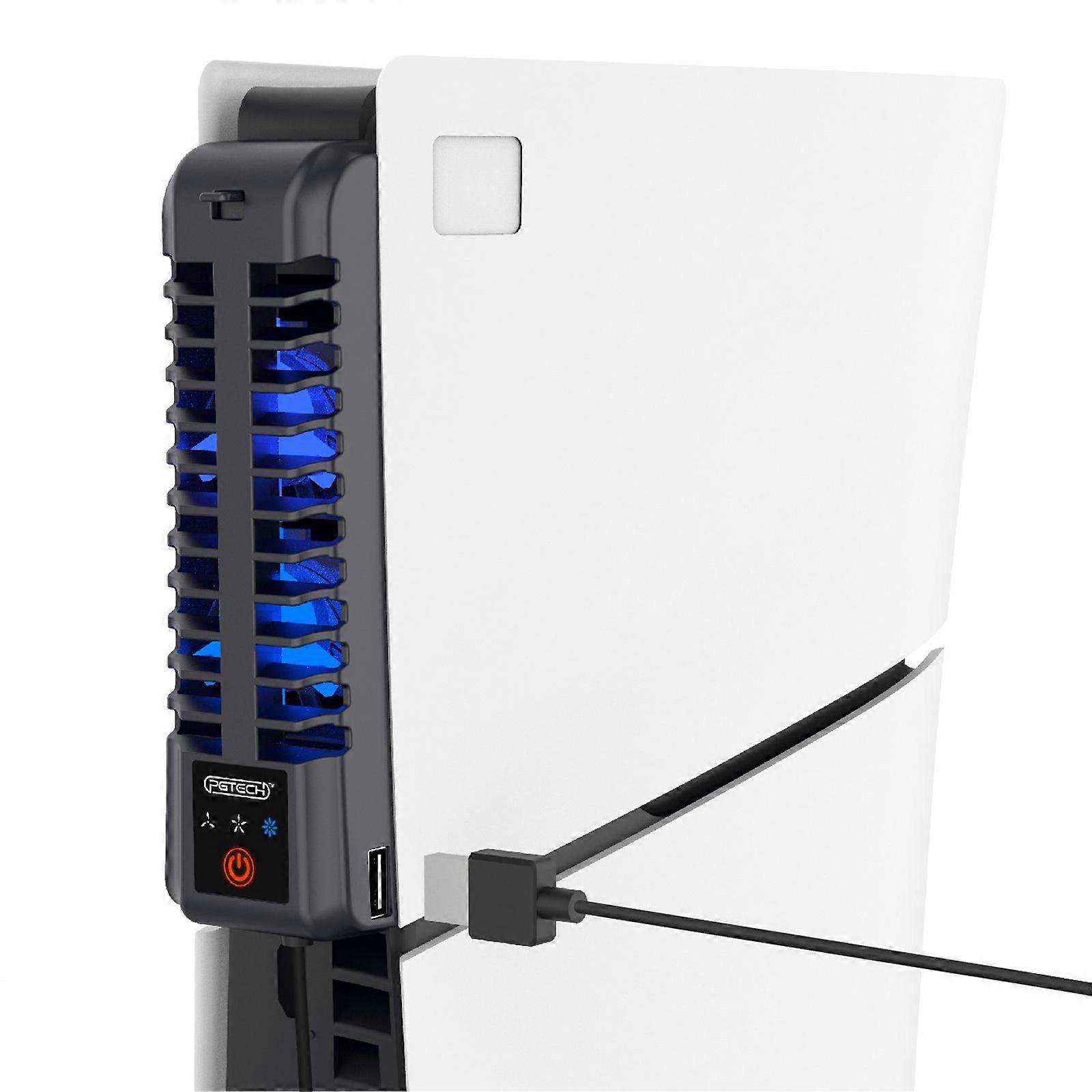 Cooling Accessories for Slim Upgraded Quiet Coolers Fan with USB Port Horizontal Cooling Fan 3 Gear Adjustable Multicolor