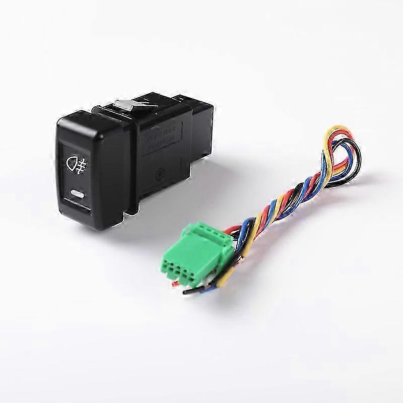 1PC Front fog lights Rear Fog light Music LED Automatic Headlights Power Supply Switch Button For Isuzu D-MAX 2018