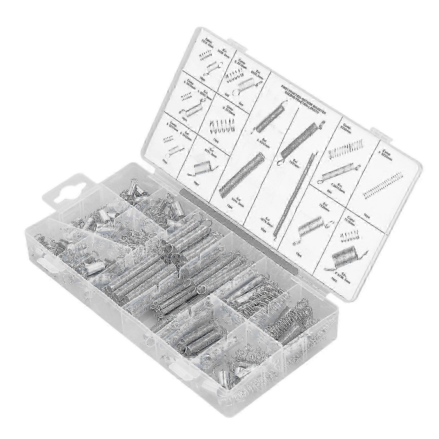 spring set extension spring compression spring kit spring assortment 200Pcs