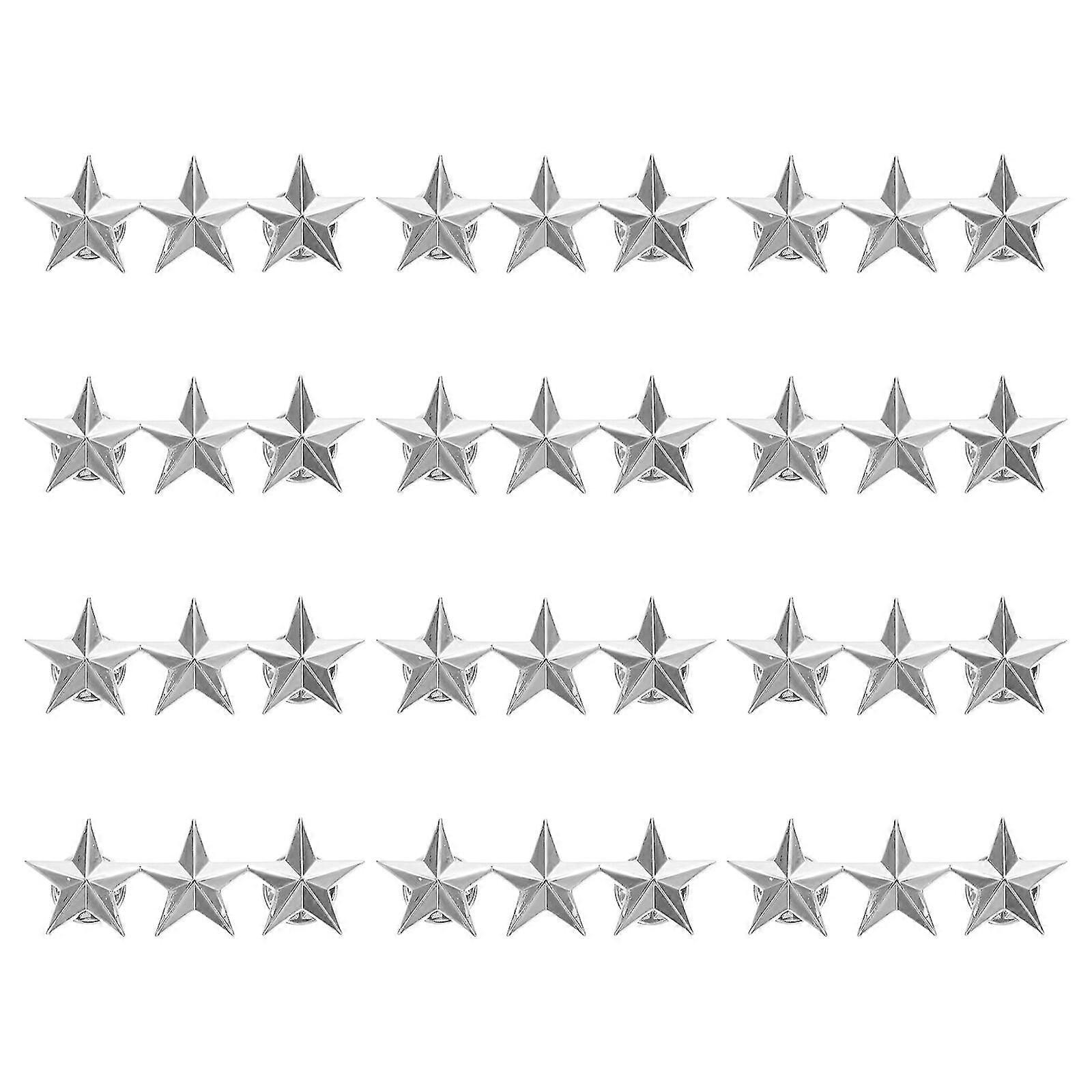 12db Star Shape jelvények lapel csapok star rating jelvények party jelmez dekorációk