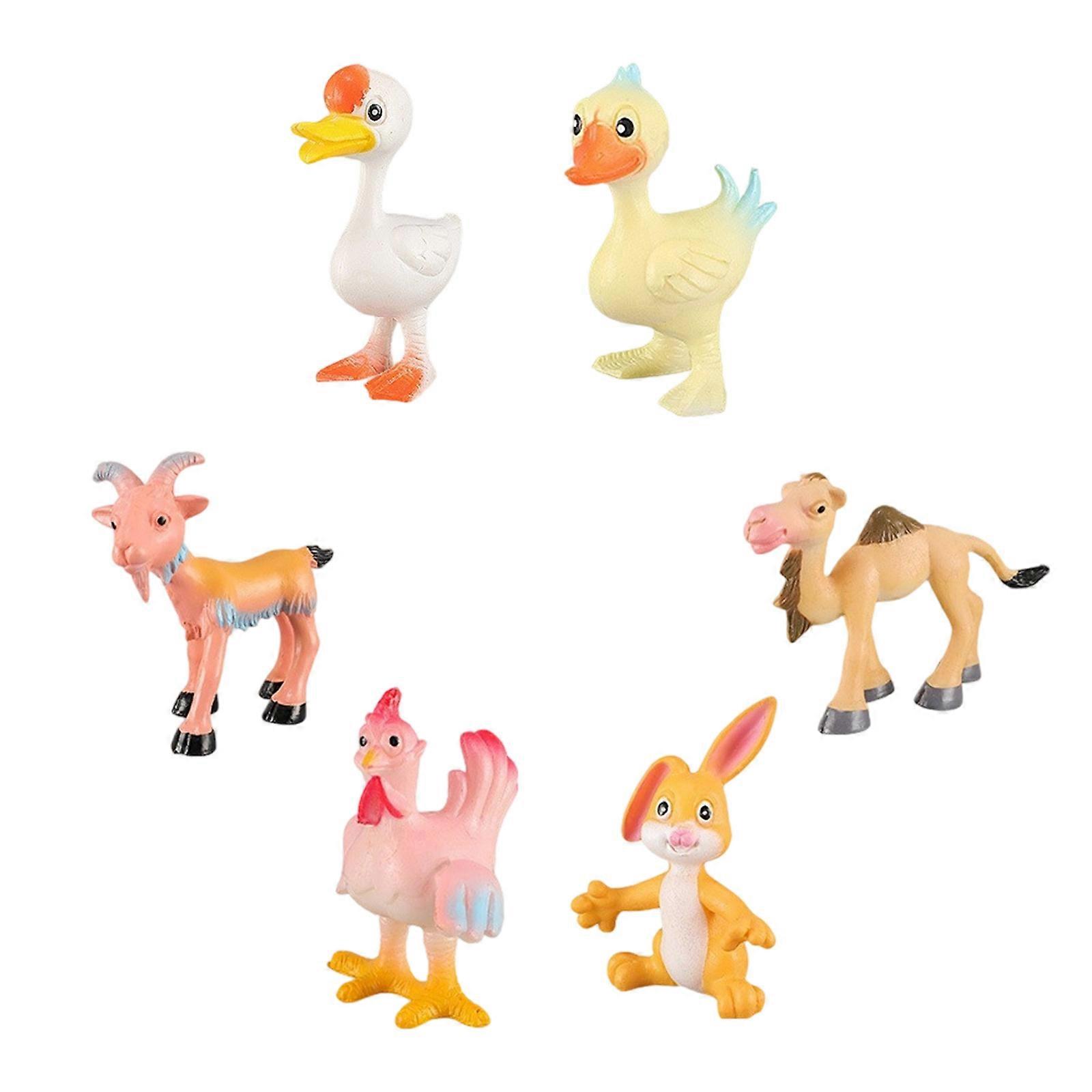 Realistic Goat Animal Model for Science Exhibits and Classrooms Rooster Animal Model for Display and Collection Multicolor