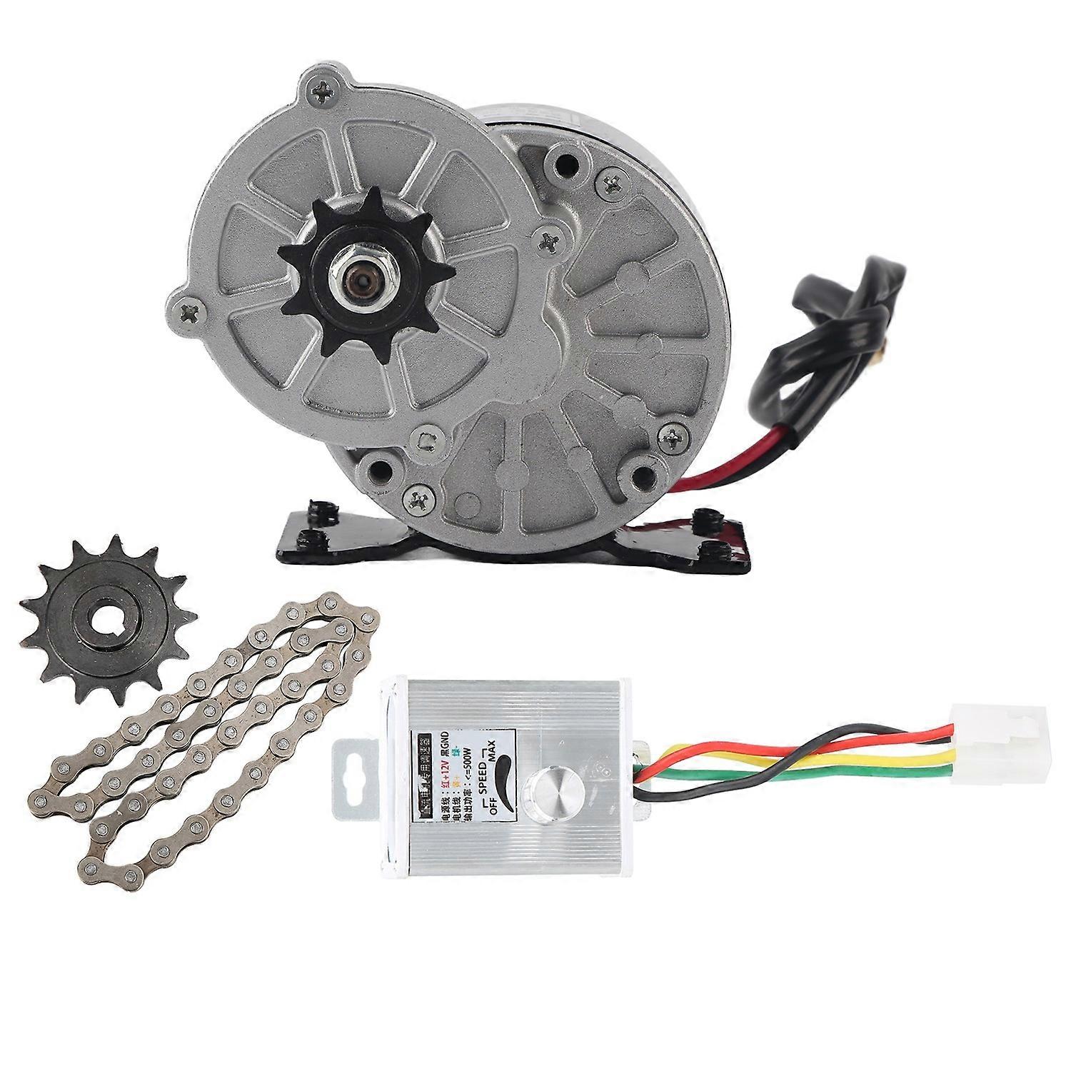 12V 250W DC Eletrical Motor Speed Controller Chain Wheel Gear Popcorn Machine Conversion Kit