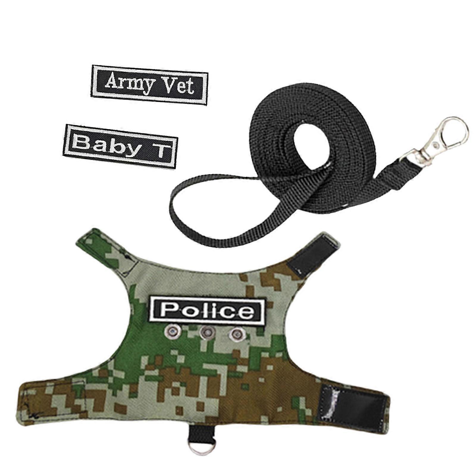 Lizards Vest Leash Set, Soft and Comfortable, Suitable for Reptiles Owners Stretchy Lizards Leash Vest  green