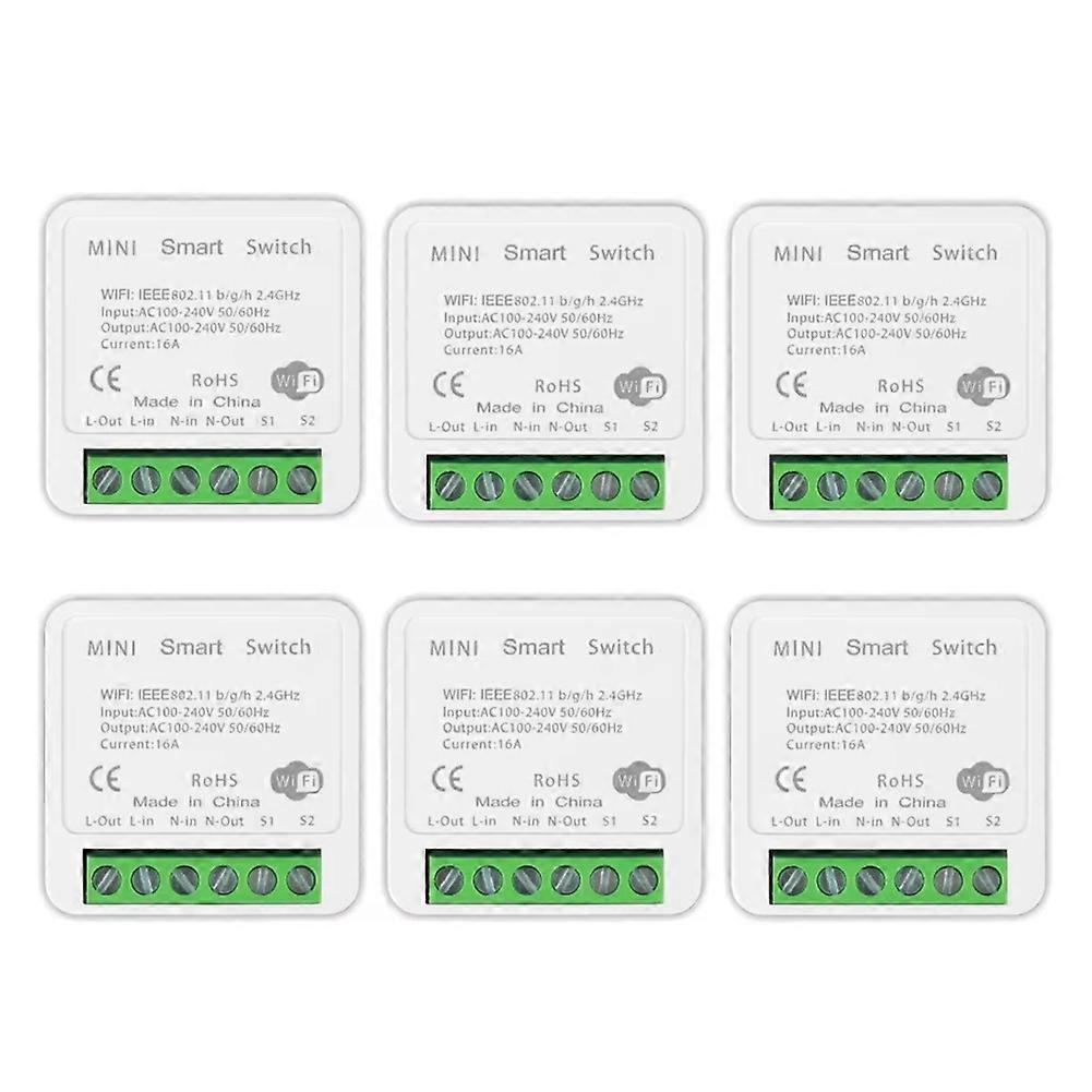 Tuya Mini Wifi Smart Switch Module Support 2 Way Control Smart Home DIY Switches Smart Life APP Alexa Voice Control